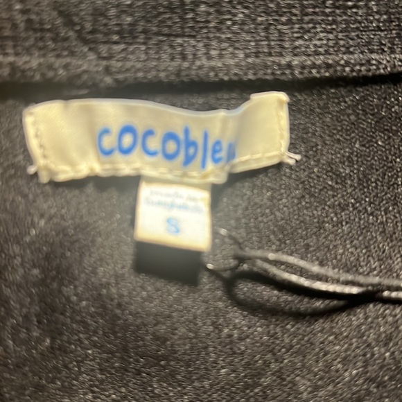 NWT Coco Bleu Black Long Sleeve Tie Knit Cardigan - Picture 9 of 12